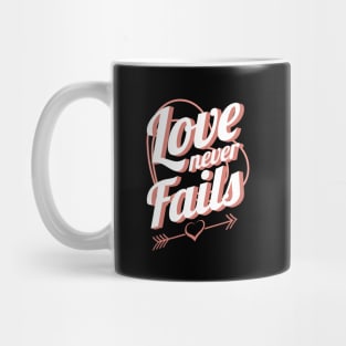 'Love Never Fails' Awesome Family Love Gift Mug